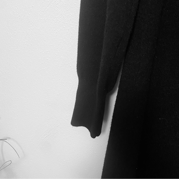 NWOT  Love Scarlett Black & Gold Tone Buttons down front sweater Dress Sz L/G - Picture 8 of 14